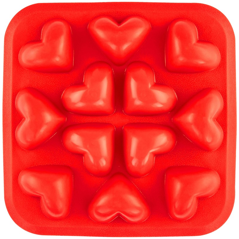 Fairly Odd Novelties Ice Cube Tray, One Pack, Red Hearts
