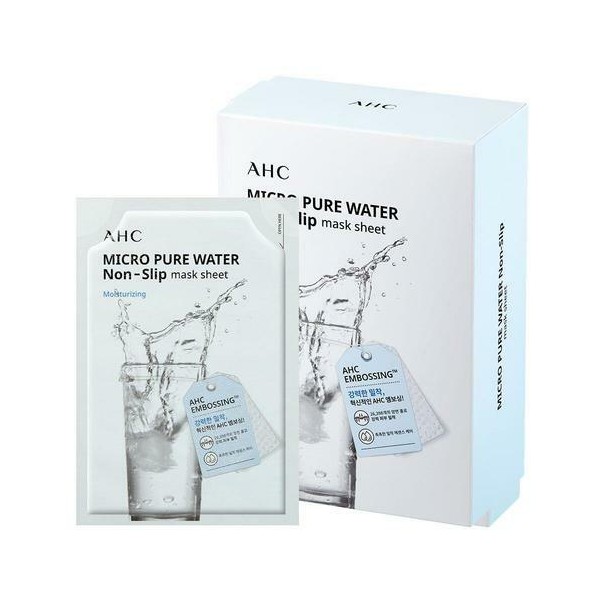 AHC Micro Pure Water Non-Slip Mask Sheet 10 Sheets - Pure Water Non-Slip Mask Sheet