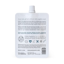 Roze + Quartz® Muse Hair Mask with Facet Fix™ plant-derived Bond Builder (1oz)