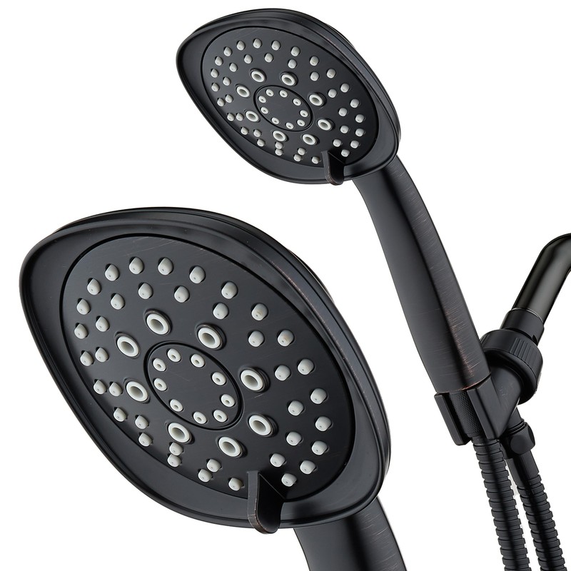 AquaDance, Oil-Rubbed Bronze Luxury Square 6-setting High-Pressure Hand Extra-Long 72"