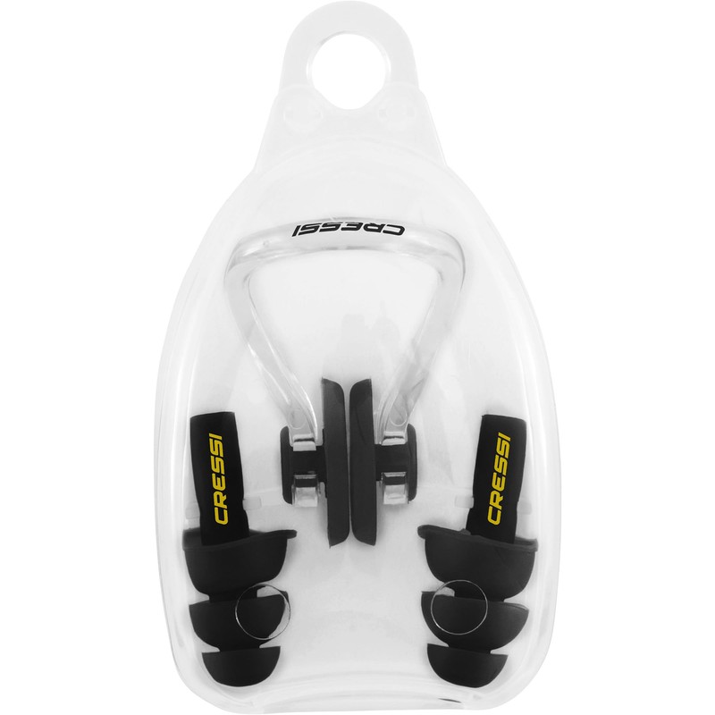 CRESSI Aqua Kit Ear Plugs, Set Tapones Orejos Clip Nariz