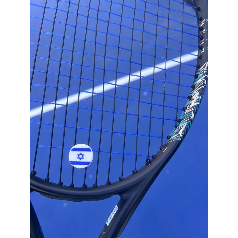 Luckyones Israel Flag Tennis Racquet Vibration Dampener