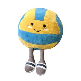 MUALML Cute Volleyball Stuff Soft Sports Stuffed Plush Pillow, Funny Plush Volleyball Gifts for Teen Girls Boys