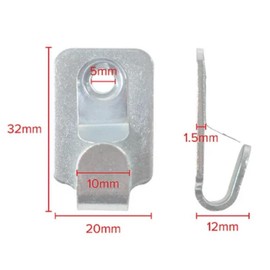 Hochleistungsbildhaken mit Sicherheitsverschluss. Packung mit 3 Stück.