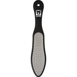 ForPro Black Bear Stainless Steel Pedicure File, Callus Remover Foot File, Double-Sided Professional Quality Tool for Heels and Feet, 10.5’’ L
