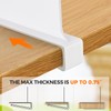 JOY DECOR 12 Pack Acrylic White Shelf Dividers for Closets