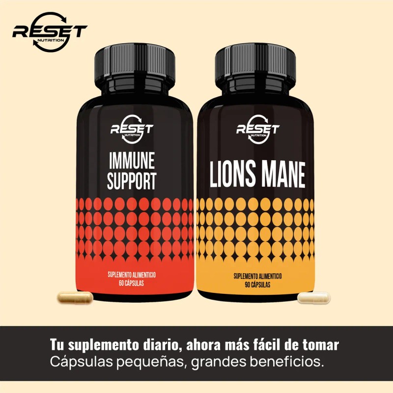 Reset Nutrition Kit Lions Mane Energa Mental E Inmunidad Sin