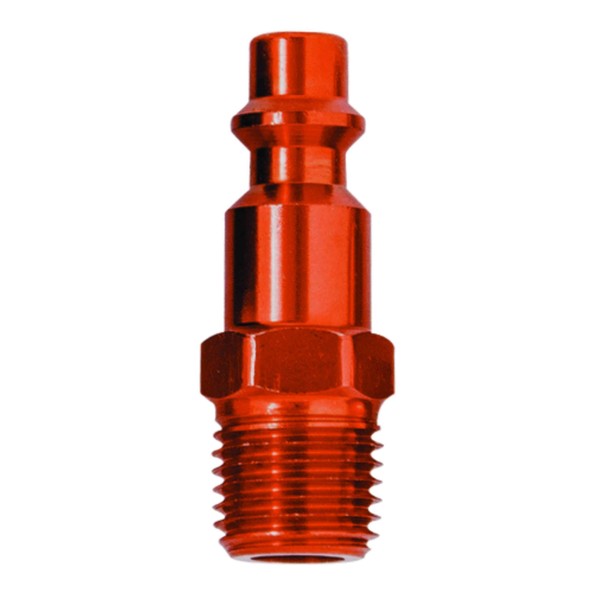 Tru-Flate 12-224R I/M Style Red Aluminum Male Plug, 10 Pack