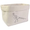 Large 'Pheasant Bird' Canvas Organiser/Storage Bag (OR00004962)