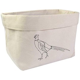 Large 'Pheasant Bird' Canvas Organiser/Storage Bag (OR00004962)