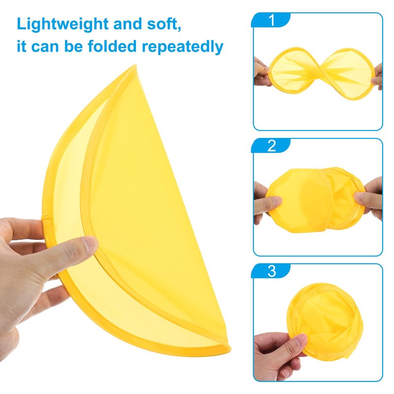 PATIKIL 10 Inch Foldable Flying Disc, 36 Pack Folding Pocket