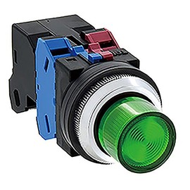 IDEC φ30 Series Illuminated Pushbutton Switch, Plump Type, Momentary Shape, ALN22611DNG