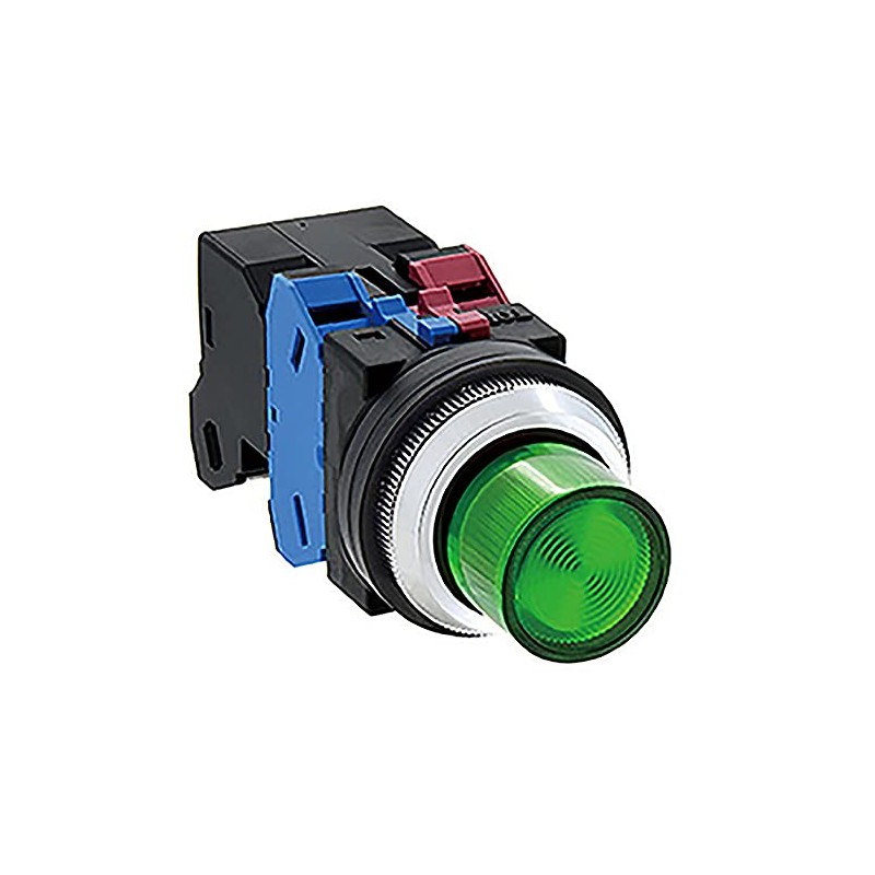 IDEC φ30 Series Illuminated Pushbutton Switch, Plump Type, Momentary Shape,