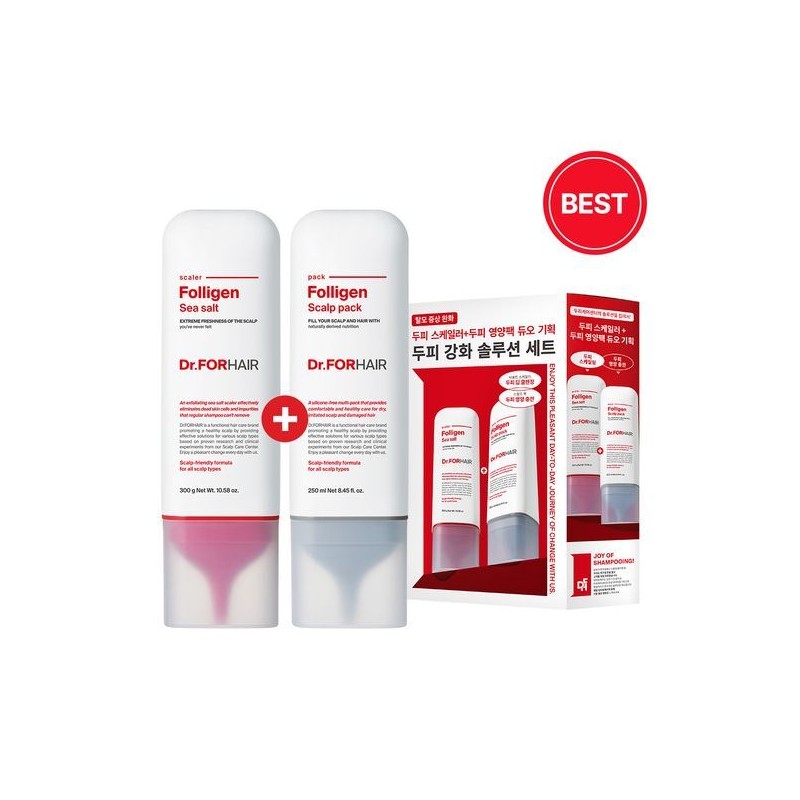 Dr.forhair Intensive Scalp Care Solution 2P Set (Scaler 300ml+Scalp Pack