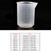 2 Piece Scientific Cup Set Measuring Cylinder Lab Plastic Graduated