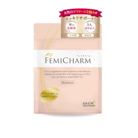 デリケートゾーン 腟内 環境 乳酸菌サプリ FEMICHARM（フェミチャーム） 臭い おりものに W乳酸菌配合 乳酸菌 クリスタパス菌 酪酸菌 配合（30日分×1個）