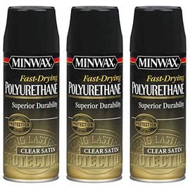 Minwax 33060000 Fast-Drying Polyurethane Aerosol, 11.5 Ounce, Satin 3 Pack