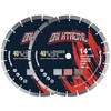 ORIXTREME 14 Inch Diamond Concrete Saw Blade 2Pcs, Segmented General