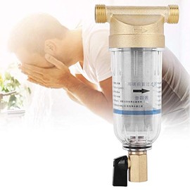 Garosa Filtro de Sedimentos Reutilizable para Pozo de Agua Prefiltro Purificador de Agua con Rosca Macho 1/2 Pulgada Filtro de Agua de Sedimentos