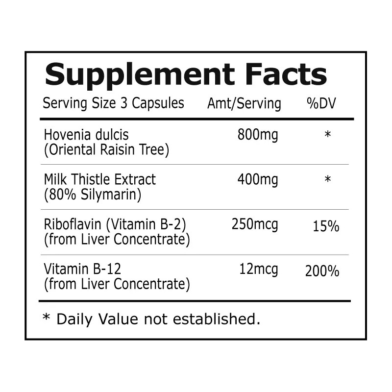 Nature's Opt Hovenia Extract, Prevent hangovers, brain & liver from