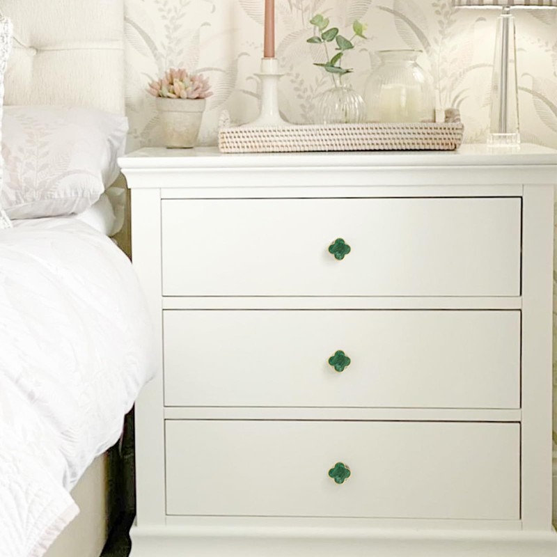 EVERGD 27mm Pure Copper Handle Shell Brass Gold Wardrobe Kitchen