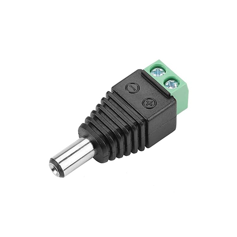 YWBL-WH Conectores DC Macho 5.5x2.1mm, 10 Unidades Adaptadores de Terminal