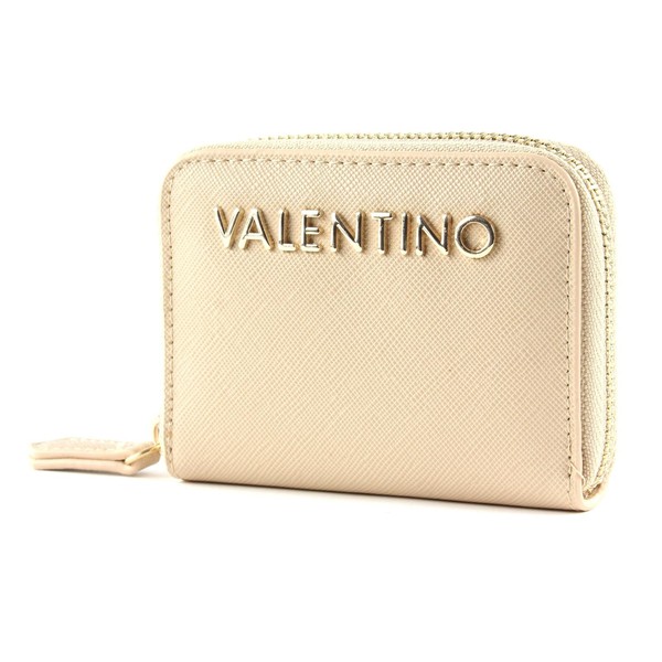 Valentino Unisex Divina Sa Zip Around Wallet, natural