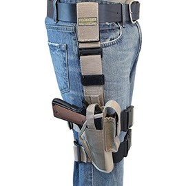 Barsony New Desert Sand Tactical Drop Leg Holster for CZ 75 SP01 75B 85 97 Left