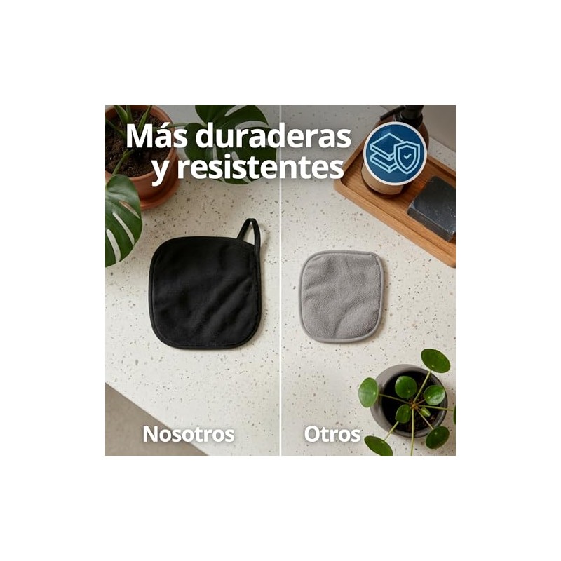 Triko 12 Pads Desmaquillantes Reutilizables de Microfibra con Bolsa de