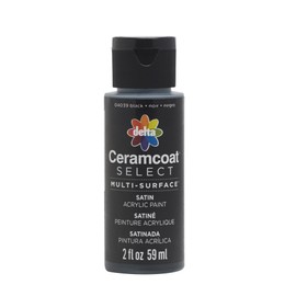 Delta Creative 04039 Ceramcoat Select Multi-Surface Paint, 2 oz, Black