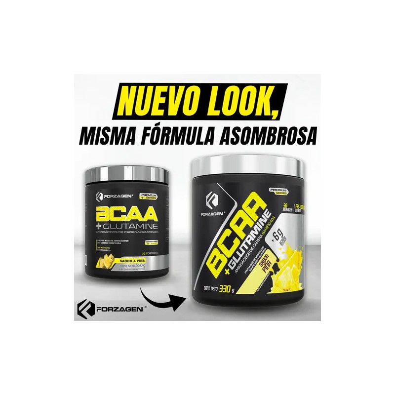 Forzagen Aminoácidos Bcaaglutamine 330g Complejo Hydragen