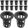 HANABASS 50pcs 2 Inch Net Cup Pots, Garden Slotted Mesh