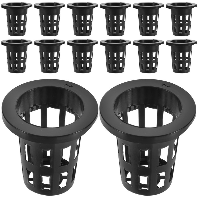 HANABASS 50pcs 2 Inch Net Cup Pots, Garden Slotted Mesh