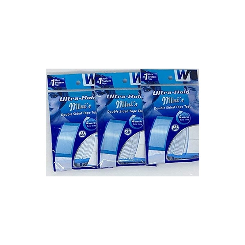 Ultra Hold Mini Tabs Tape 3 Packs of 72 =