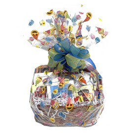 Hand-Crafted 38 Piece customizable chocolate gift basket of gourmet chocolates, cookies, and crunches. Tasty treats selected for businesses, clients, employees, birthdays, thank you and more!