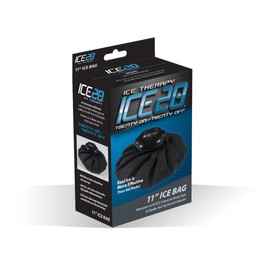 ICE20 Compression Therapy Ice Bag, Black, 9 Inch
