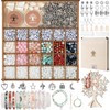 ARTREE Natural Beads for Bracelets, 6 Colours Gemstone Beads Kit