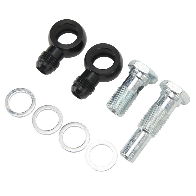 Transmission Oil Cooler Banjo Fitting Kit AN6x1/4NPSM Aluminum Alloy for