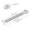 sourcing map M5 x 40mm 304 Stainless Steel Machine Shoulder