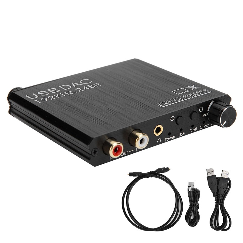 AY107 DAC Converter DigitaltoAnalog Audio Converter RCA 3.5mm Coaxial Optical