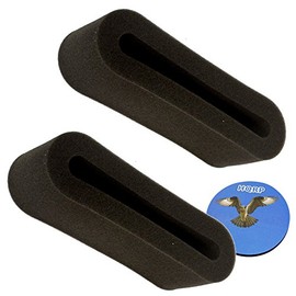 HQRP 2-Pack Outer Circular Filters Works with Bissell CleanView II Special Edition 3576, 35761, 35762, 3576P, 3576R Upright Vacuum Plus Coaster