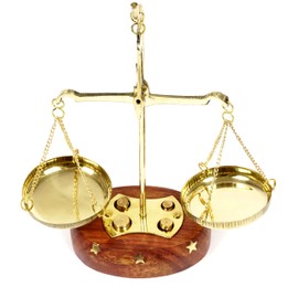 IBA Indianbeautifulart Apothecary Scale Vintage Collectible Brass Weight Scale Home Decor Antique Weight Balancing Scale Taraju