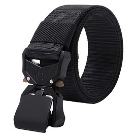 Shenky Black Belt, German Armed Forces, Tactical Belt, Military Belt up to 180 cm, Work Belt, German Army Belt, black