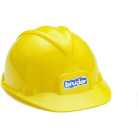 Bruder Toys Construction Worker Hard Hat Yellow Helmet for Kids Pretend Play, Size: Small-Child, Non-Adjustable