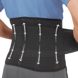 Clever Yellow Premium Back Support Belt, Back Brace, Lumbar Support Belt, Lower Back Support for Men and Women, Back Braces for Lower Back Pain, Sciatica Pain Relief Products (M)