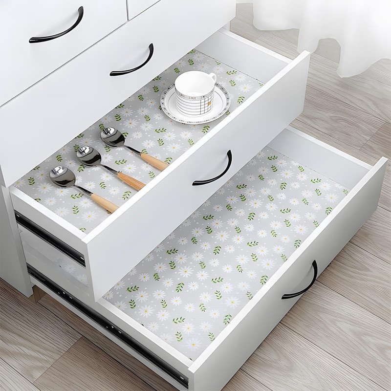 KIMCHOMERSE Shelf Liners, Drawer Liner for Kitchen Cabinets, Fridge Liners,