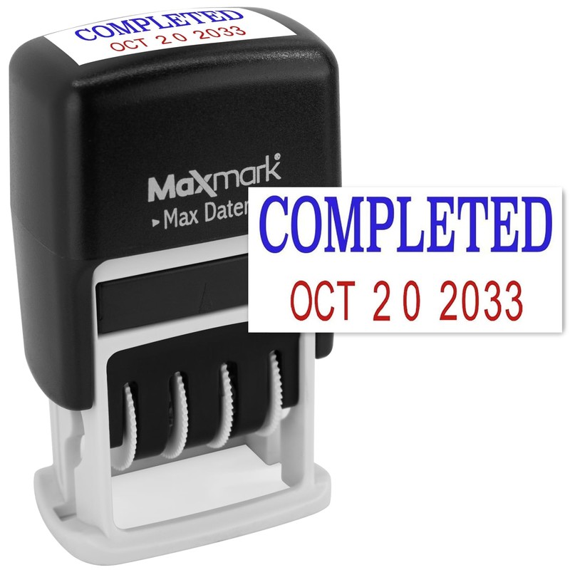 maxmark Max Dater SELF-INKING Frase sello de fecha - Tinta