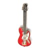 Metal Enamel Pin Badge Rock Music Electric Fender Guitar in