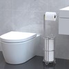 Meangood Toilet Paper Holder Stand and Tissue Paper Roll Dispenser