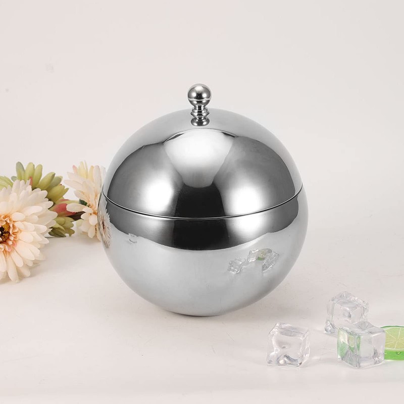 Double Wall Insulated Ice Bucket 2L Large Ice Bucket Bar